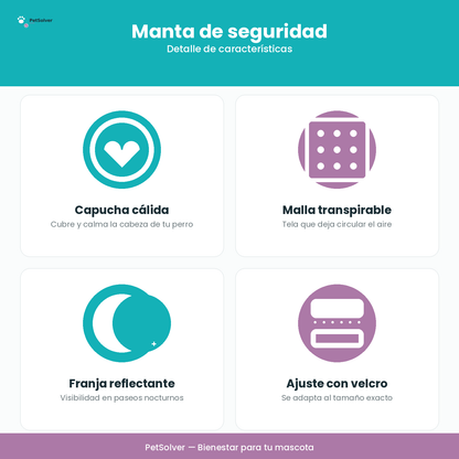 Chaleco de Compresión Antiestrés para Perros